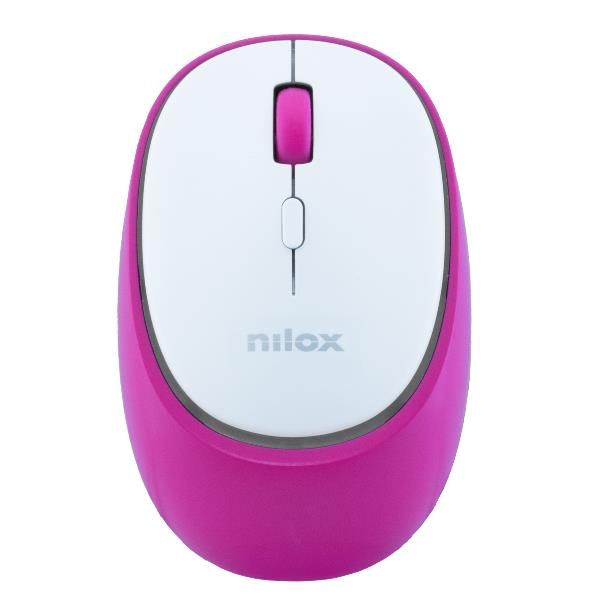 MOUSE DUAL SILENT RECHAR WHITE/PINK NXMDWS104