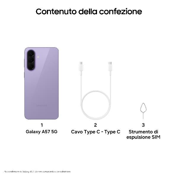 GALAXY A57 8+128GB LILAC SM-A576BZVBEUE