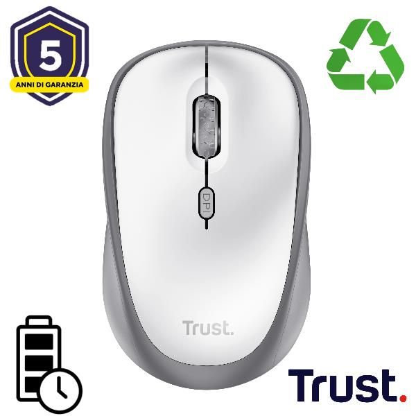 YVI+ WIRELESS MOUSE WHITE 25513