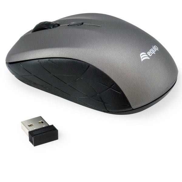 EQUIP - MINI MOUSE OTTICO WIRELESS 1600DPI GREGIO 245109