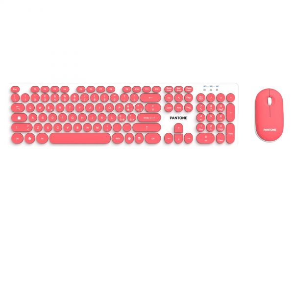 TASTIERA FULL SZ CON MOUSE PINK PT-MK004S