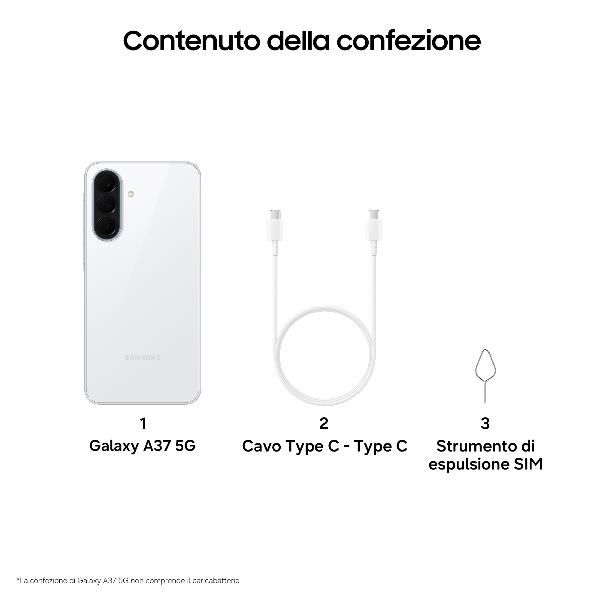 GALAXY A37 8+256GB WHITE SM-A376BZWGEUE