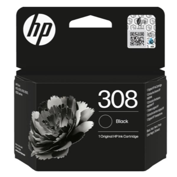 HP 308 BLACK ORIGINAL INK CARTRIDGE 7FP21UE